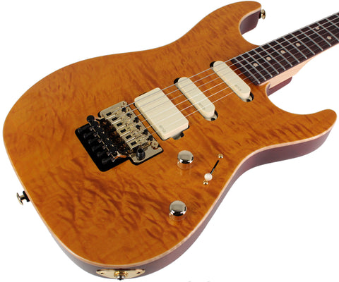 Suhr Limited Edition Standard Legacy Guitar, Trans Caramel, Floyd Rose