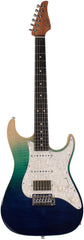 Suhr Select Standard Plus Mahogany Guitar, Aqua Blue Gradient