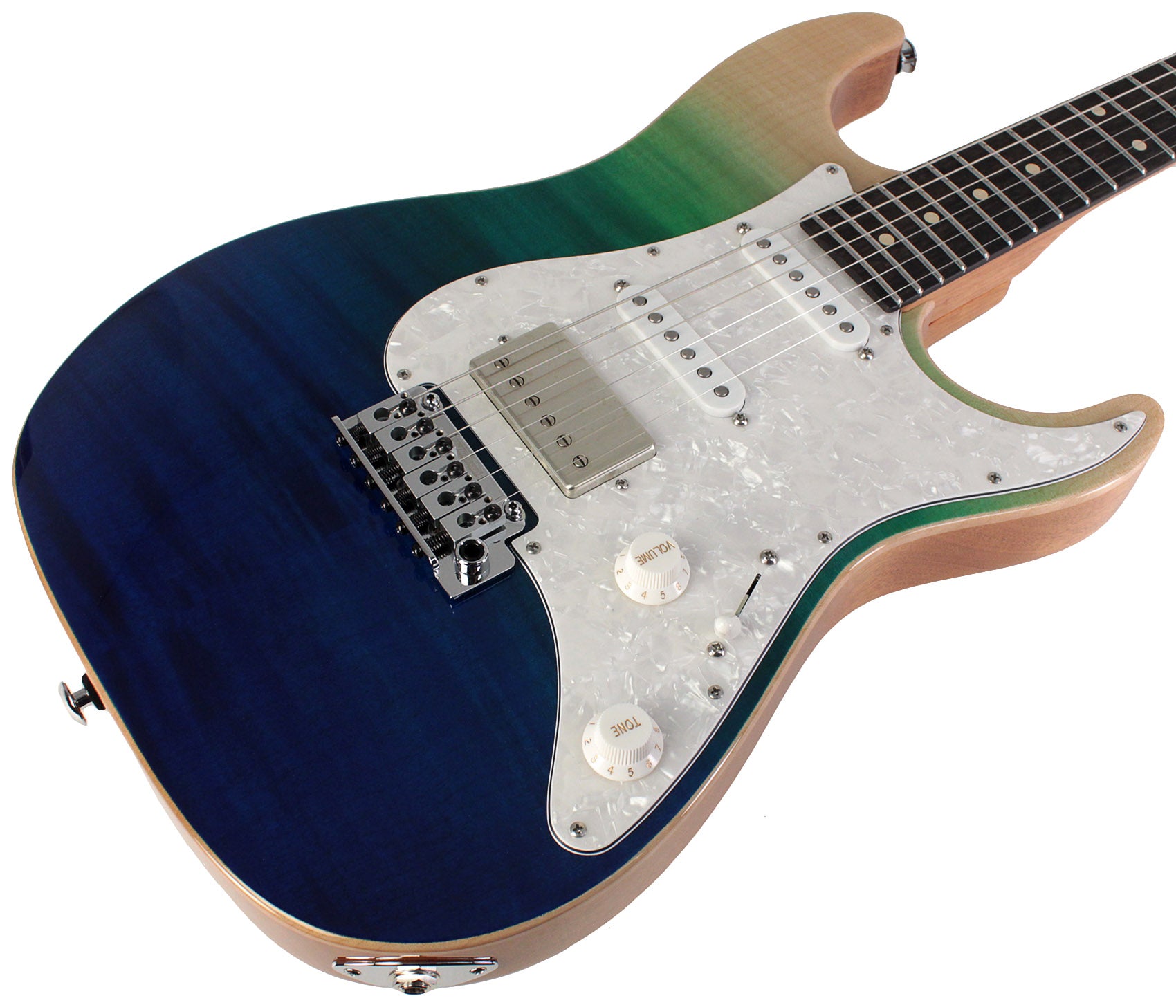 Suhr Standard Plus Guitar, Bahama Blue, Pau Ferro