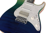 Suhr Select Standard Plus Mahogany Guitar, Aqua Blue Gradient