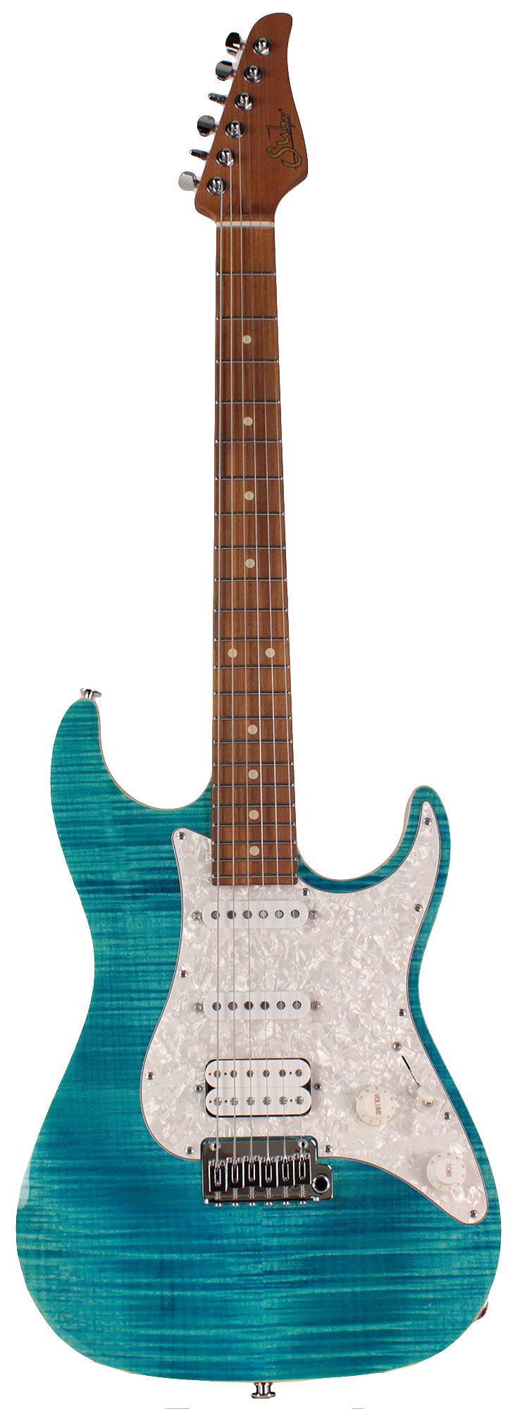 Suhr Standard Plus Guitar, Bahama Blue, Pau Ferro