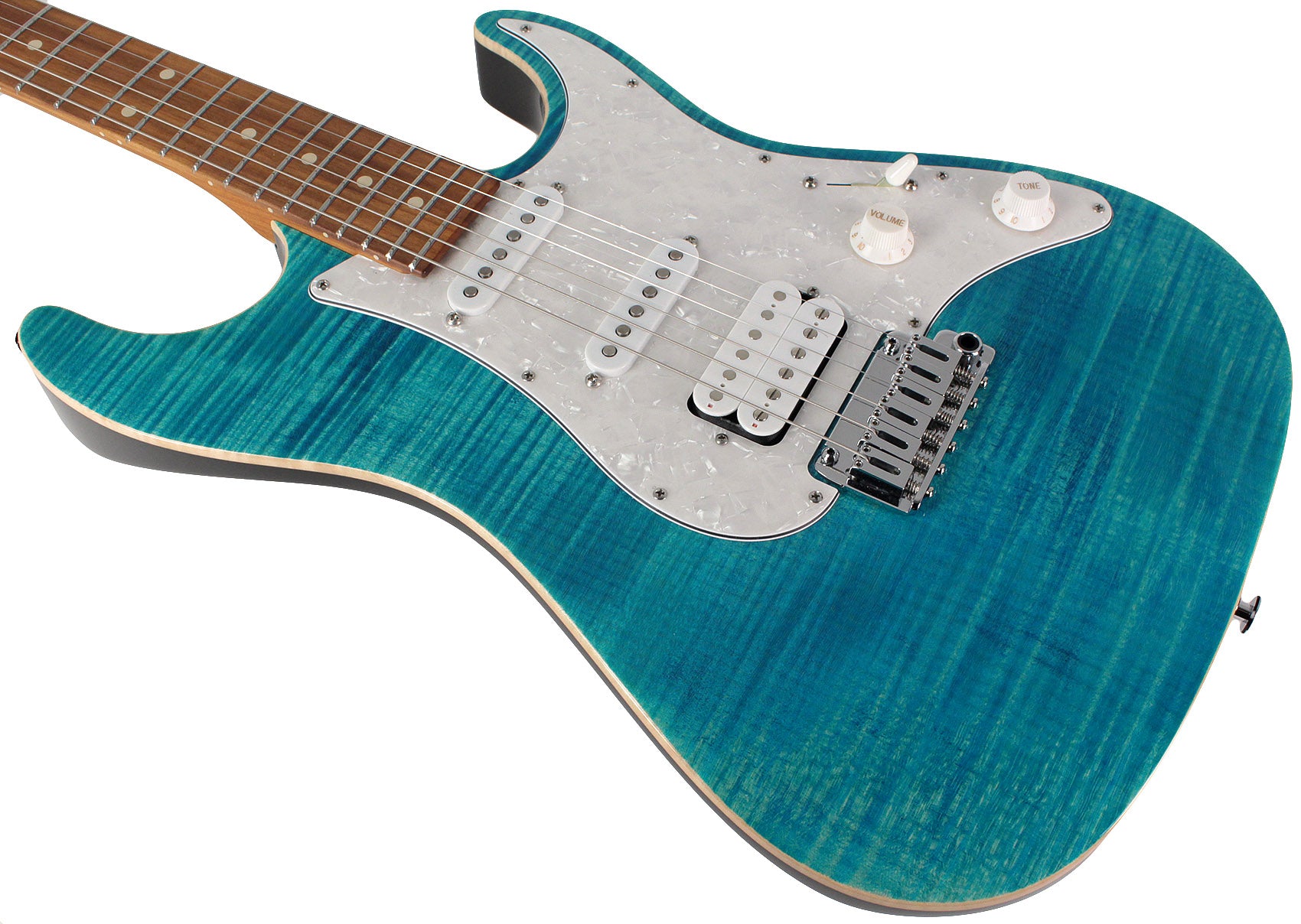 Suhr Standard Plus Guitar, Bahama Blue, Pau Ferro | Humbucker Music