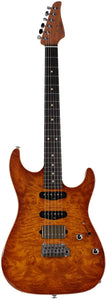 Suhr Select Standard Mahogany Guitar, Burl Suhr Burst