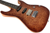 Suhr Select Standard Plus Mahogany Guitar, Burl Maple, Natural Burst