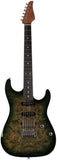 Suhr Select Standard Plus Mahogany Guitar, Burl Maple, Faded Trans Green Burst