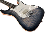 Suhr Select Standard Plus Mahogany Guitar, Faded Trans Whale Blue Burst
