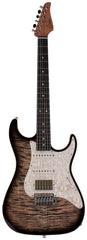Suhr Select Standard Plus Mahogany Guitar, Trans Charcoal Burst