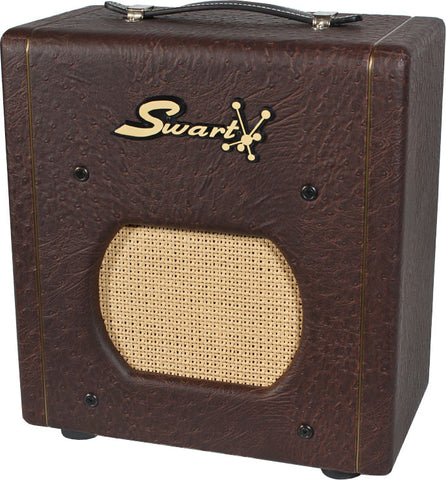 Swart Space Tone Atomic Jr. in Custom Brown Ostrich