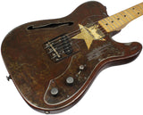 Trussart Deluxe Steelcaster Guitar Rust-O-Matic Cream Star
