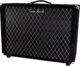 Two-Rock 2x12 Horizontal Speaker Cab, Black Suede, Diamond Grille