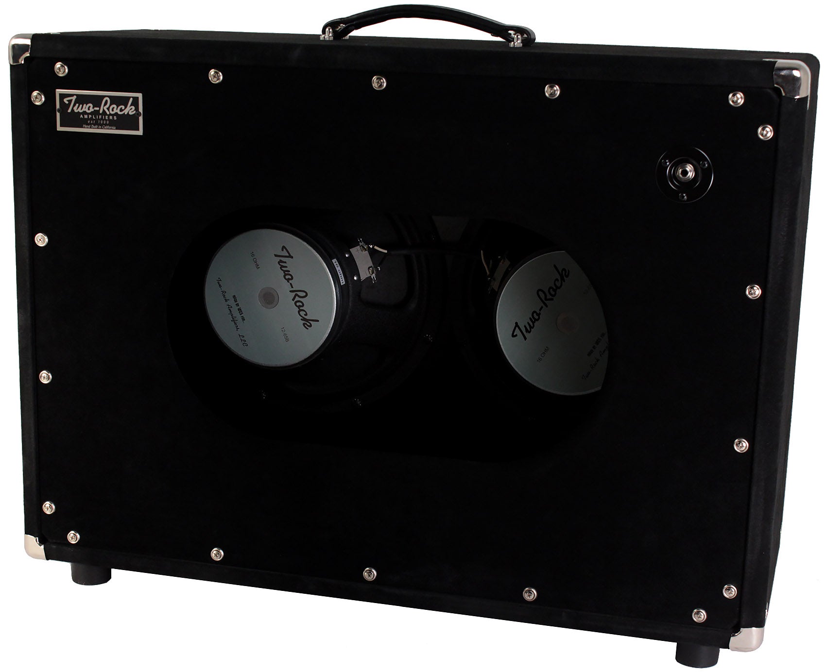 Two-Rock 2x12 Horizontal Speaker Cab, Black Suede, Diamond Grille 