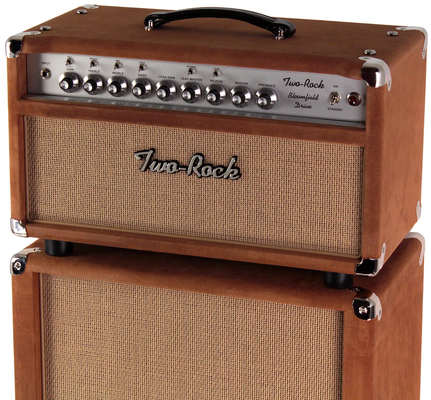 Two-Rock Bloomfield Drive 50 Head, 2x12 Cab, Tobacco Suede