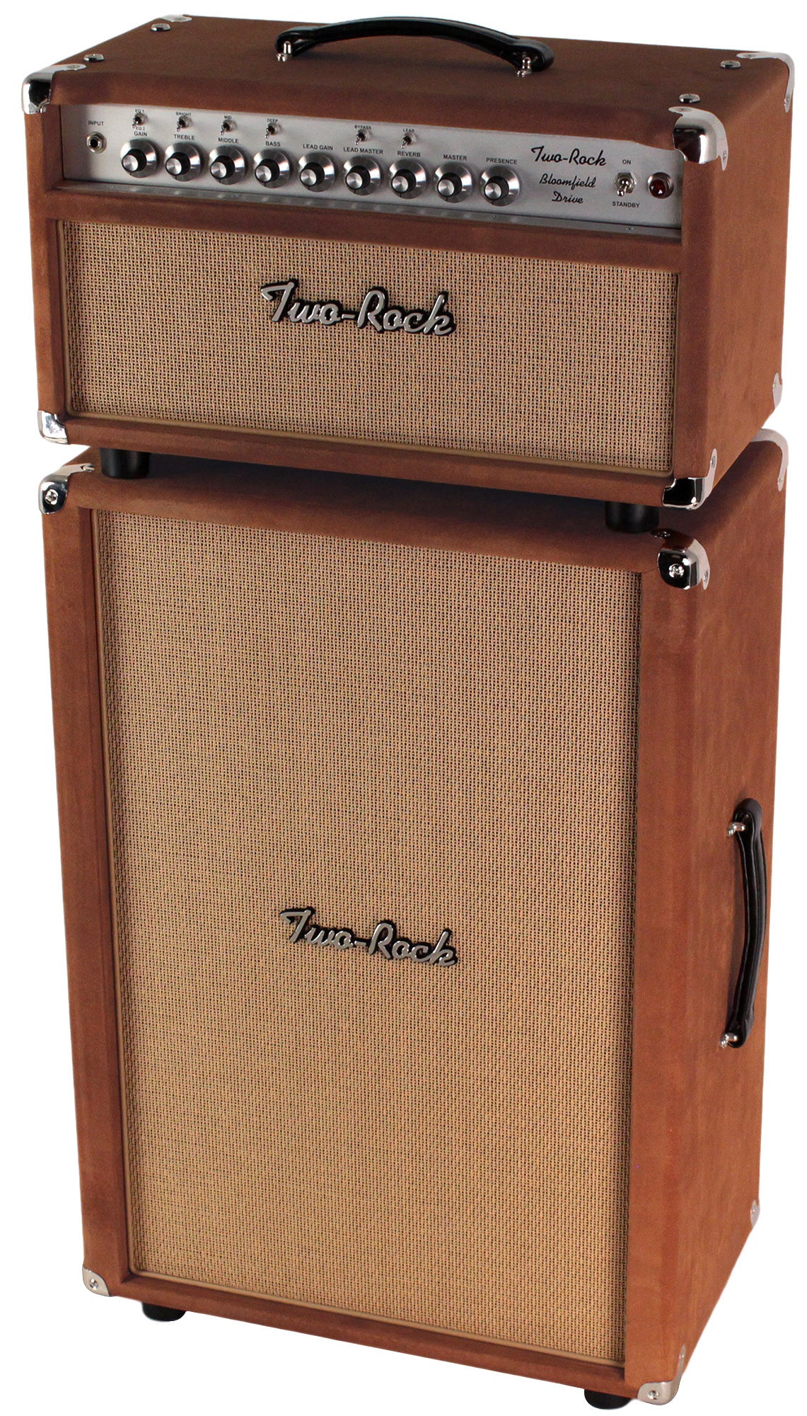 tobacco drive Two-Rock Bloomfield Drive 100/50 Head, 2x12 Cab, Tobacco Suede