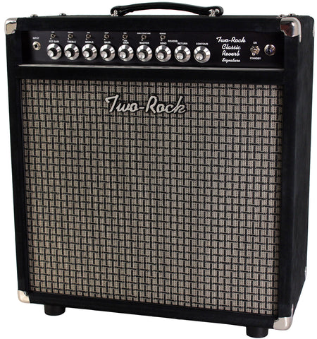 Two-Rock Classic Reverb Signature 40/20 Combo, Black Suede, Large Check Grille