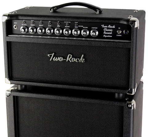 Two-Rock Classic Reverb Signature 100/50 Head, 2x12 Cab, Blackout