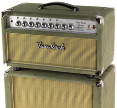 Two-Rock Classic Reverb Signature 100/50 Head, 2x12 Cab, Moss Green Suede