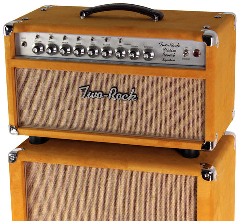 Two-Rock Classic Reverb Signature 100/50 Head, 2x12 Cab, Gold Suede
