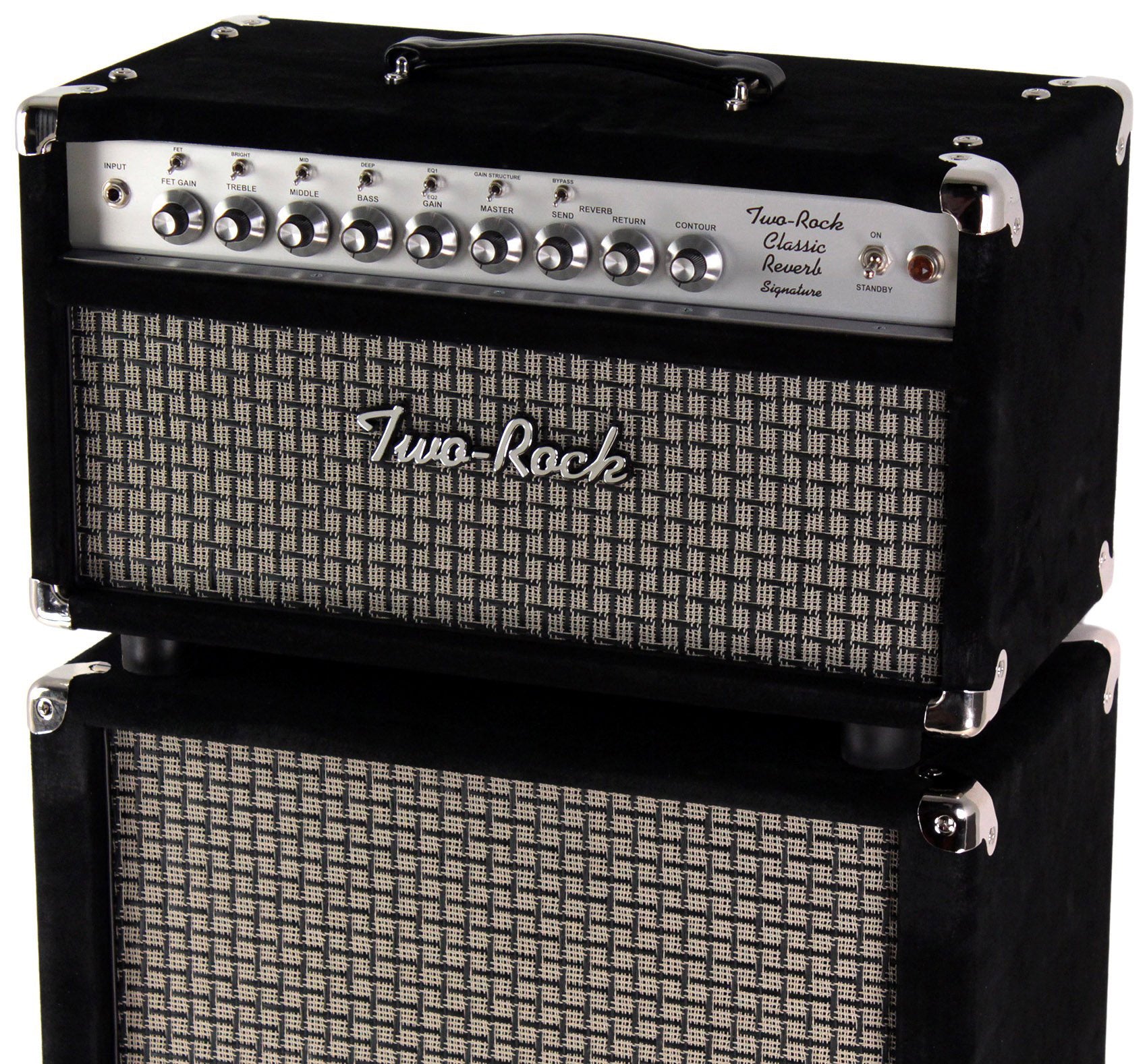 Two-Rock Classic Reverb Signature 100/50 Head, 2x12 Cab, Black Suede ...