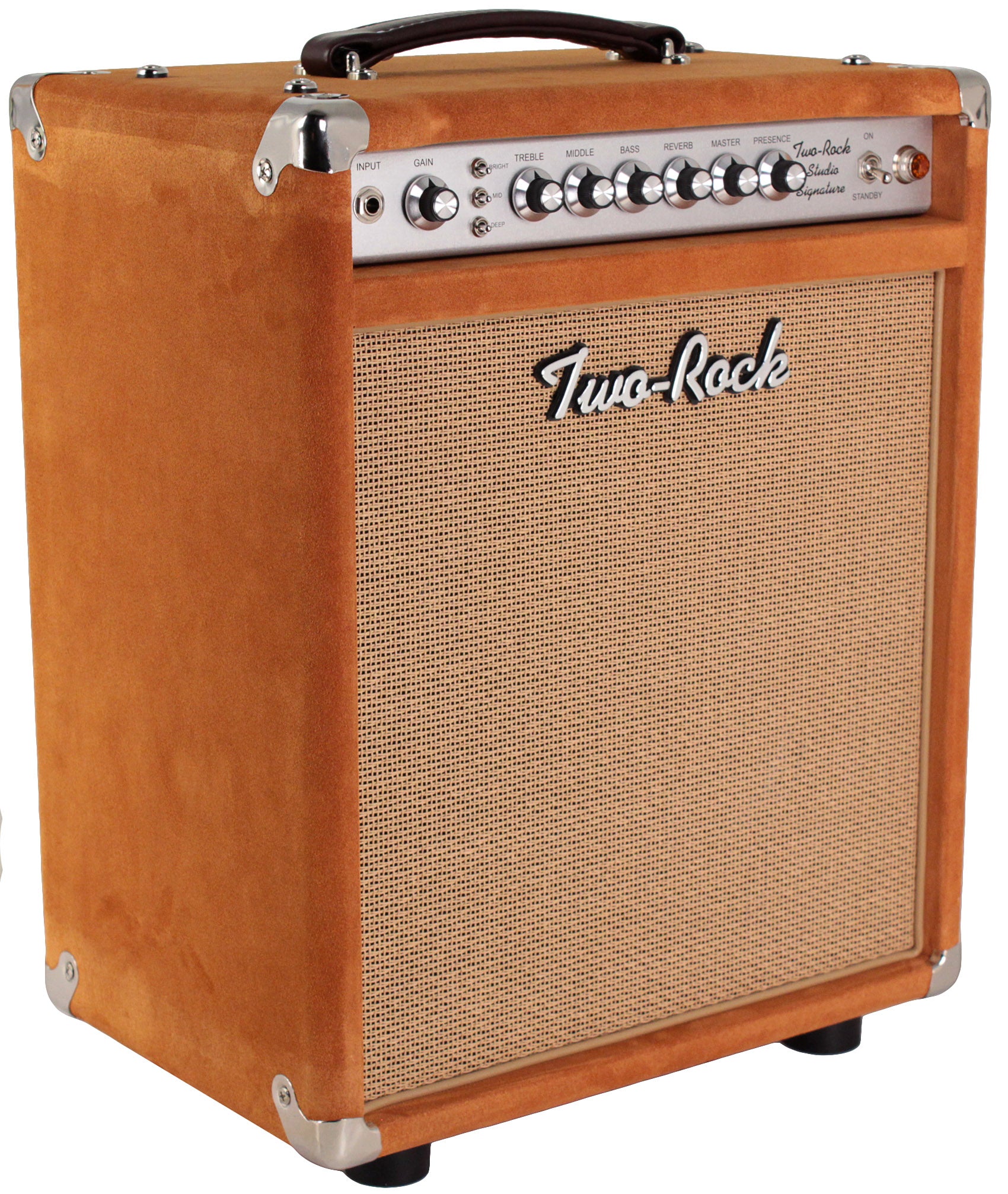 Two-Rock Studio Signature 1x12 Combo Amp, Golden Brown Suede, Silverfa ...