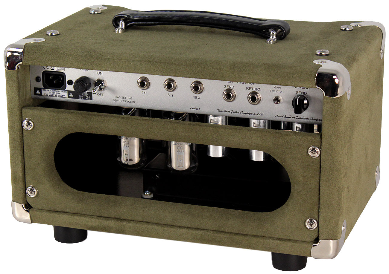 Two-Rock Studio Signature Head, 1x12 Cab, Moss Green Suede