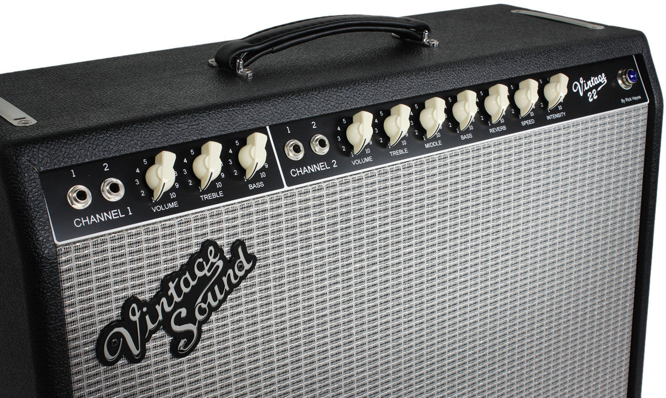 Vintage Sound Vintage 22 Combo Amp, Black, Silver | Humbucker Music