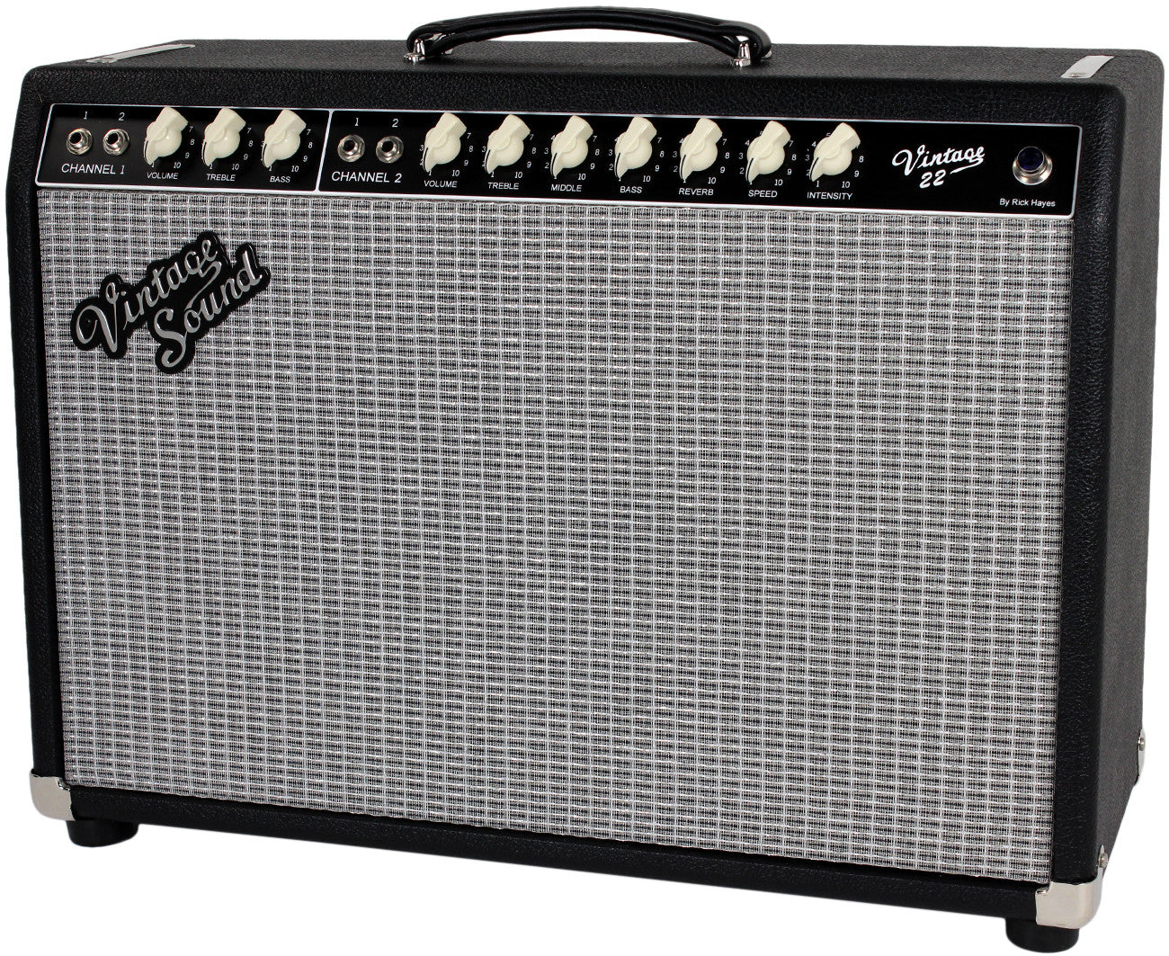 Vintage Sound Vintage 22 Combo Amp, Black, Silver | Humbucker Music
