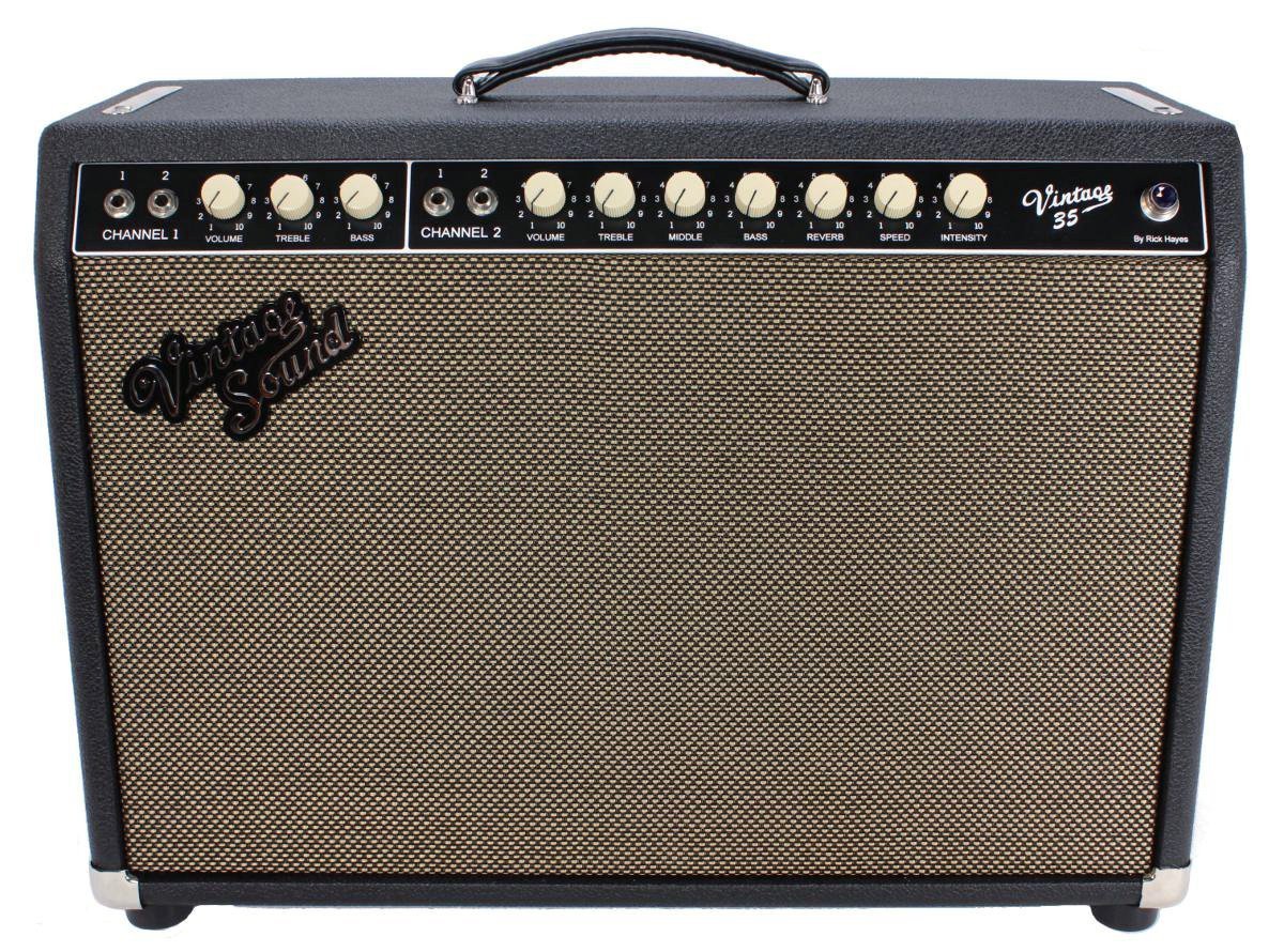 Vintage Sound Vintage 35 - Black, Tan Grill | Humbucker Music