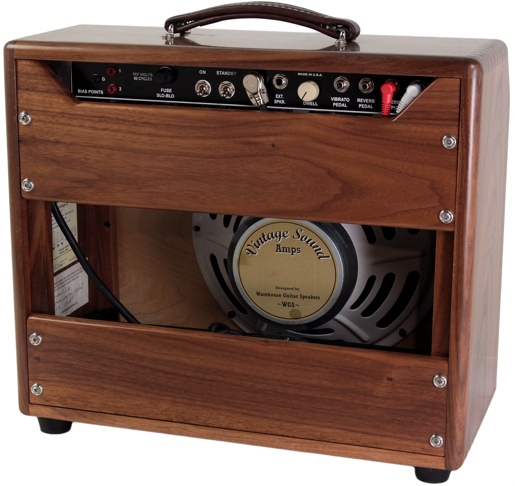 Vintage Sound Vintage 20 Combo, Walnut Hardwood | Humbucker Music